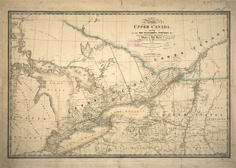 A Map Of The Province Of Upper Canada Describing All The New