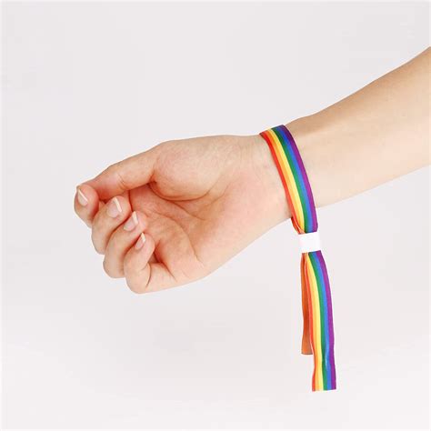 6 Stück Gay Pride Armband Lgbtq Partyeintritt Armbänder Regenbogen