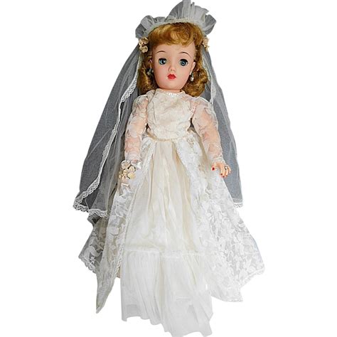 Vintage 1950s Ideal 18 Miss Revlon Blonde Bride Doll All Original