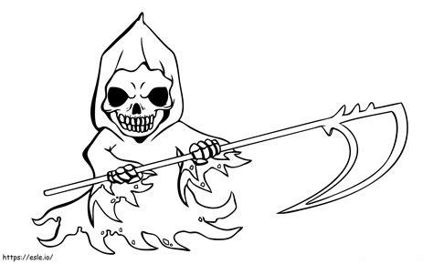 Grim Reaper 4 Coloring Page