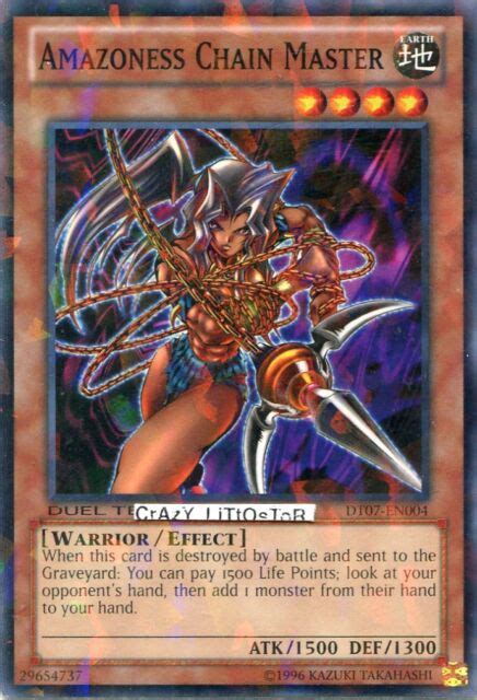 3 X Yu Gi Oh Amazoness Chain Master Duel Terminal Common Mint Dt07