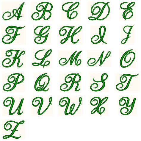 Anniversary Script 1499 Fancy Fonts Embroidery Home Of The