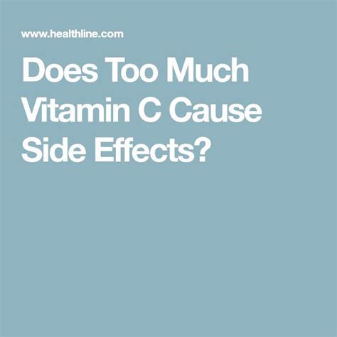 Other forms of vitamin c supplements include sodium ascorbate; Does Too Much Vitamin C Cause Side Effects? | Vitamin c ...