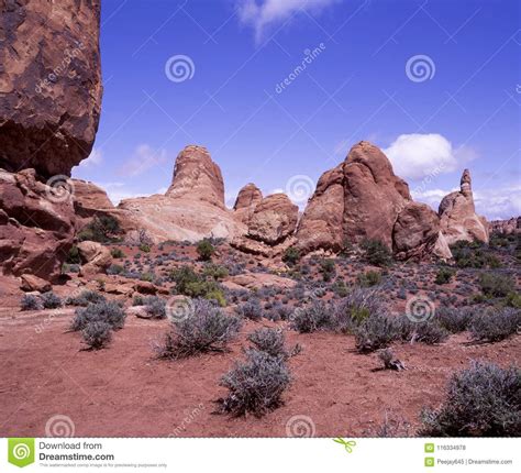 Boulders And Arches Stock Photo Image Of Scenic Giant 116334978