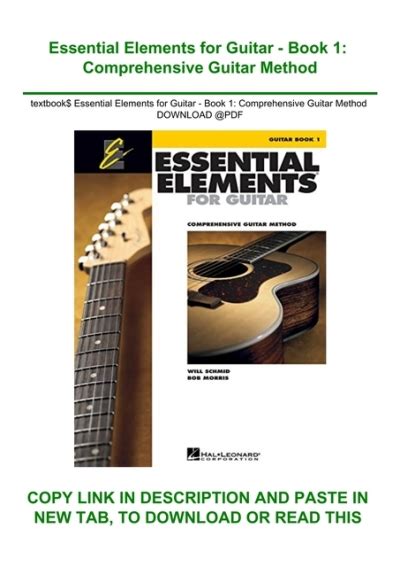 Textbook Essential Elements For Guitar Book 1 Comprehensive Guitar