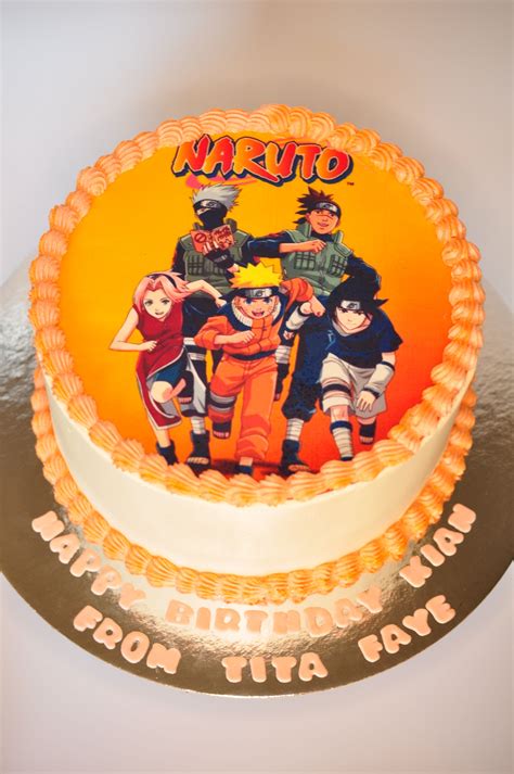 Naruto Birthday Cake Birthday Card Message