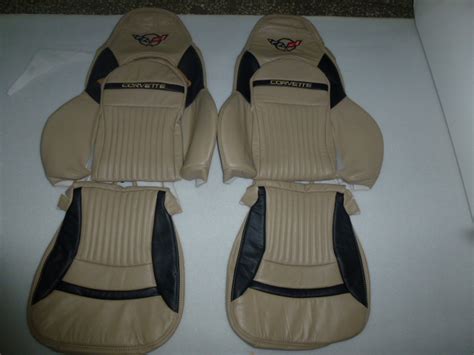 1997 2004 C5 Corvette Genuine Leather Seat Covers For Sport Seats