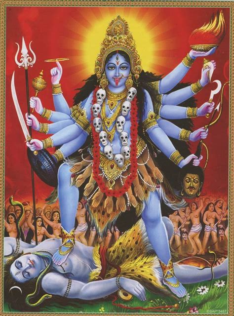 Buy Kali Vintage Style Indian Hindu Devotional Print Online In