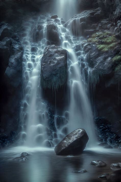 Artstation Dark Waterfall
