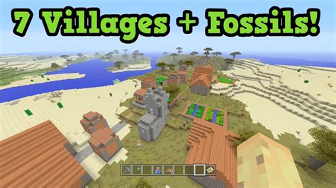 Minecraft Village Seed Xbox 360 - Minecraft Xbox 360 / PS3 - 7 Villages, FOSSIL SEED (TU43) - YouTube