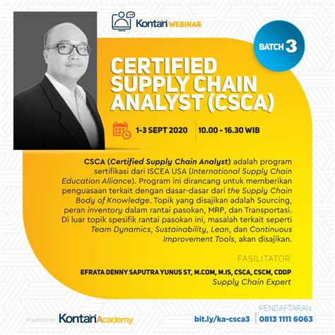 Supply chain analytics can affect quality, delivery, customer experience — and ultimately, profitability. Certified Supply Chain Analyst (CSCA) Batch 3