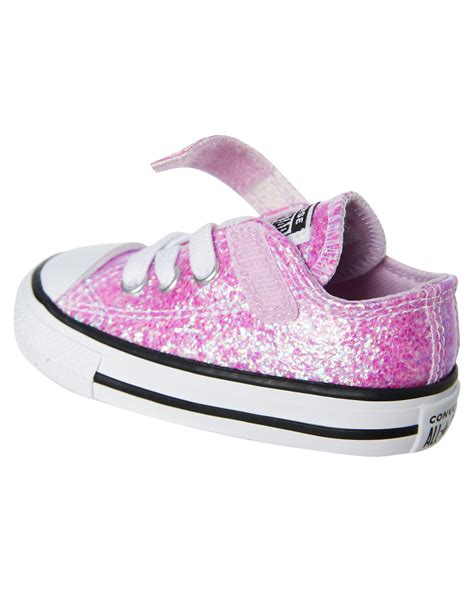 Converse Girls Chuck Taylor All Star Glitter Shoe Toddler Lilac