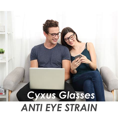 Cyxus Unisex Blue Light Blocking Computer Glasses Reduce Eyestrain