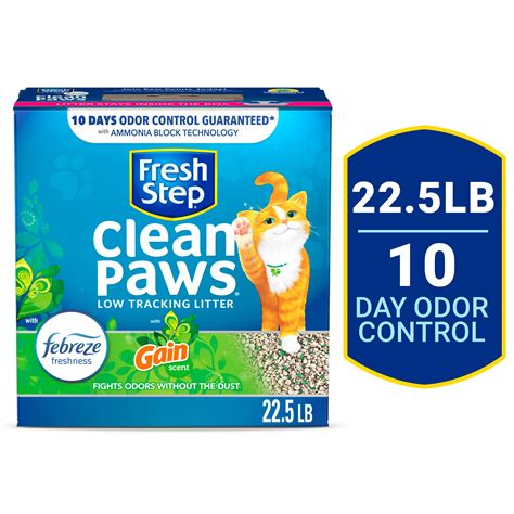 Fresh Step Clean Paws Cat Litter Low Tracking Clumping Litter With