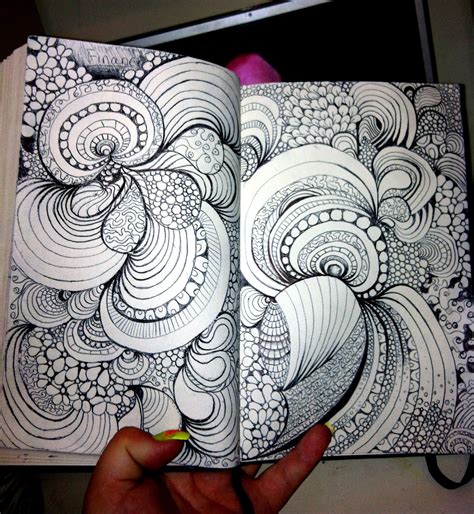 Zentangle Doodle Art Tangled Drawing Ideas Weave Doodles Drawings My