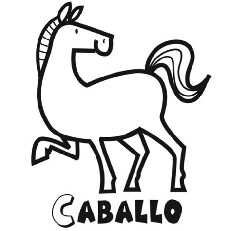 Dibujo de caballo para colorear