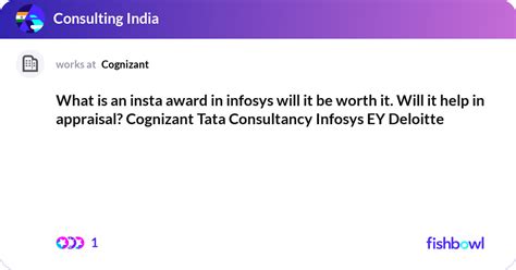What Is An Insta Award In Infosys Will It Be Worth Fishbowl