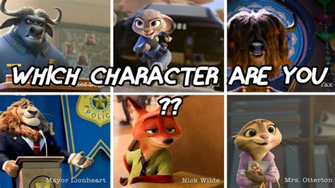 Zootopia Character Quiz Which Character Are You From Zootopia Games