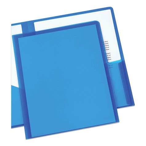 Ave47811 Plastic Pocket Folders By Avery