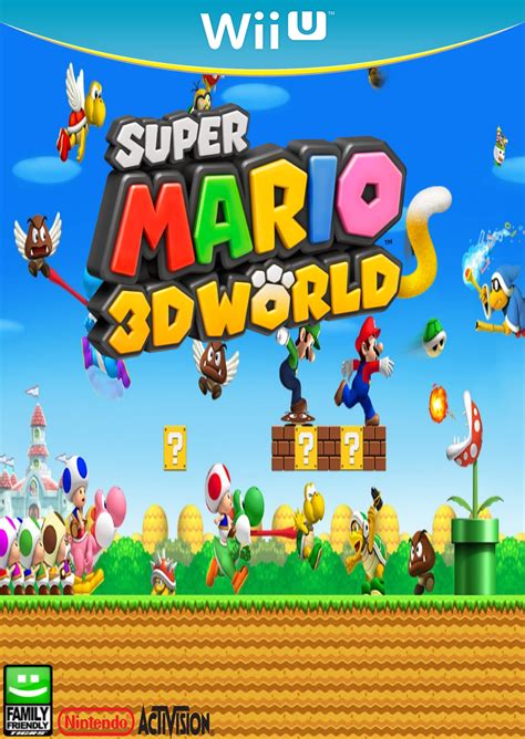 Super Mario 3d World Wii U Game Cover Concept By Imavalible1 On