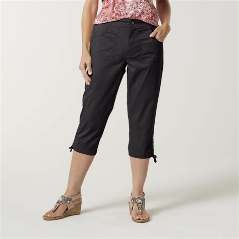 Basic Editions Womens Capri Pants Shop Your Way Online Shopping