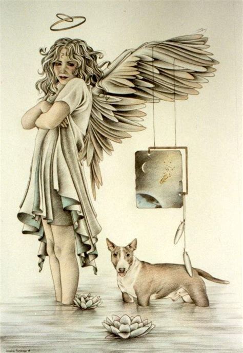 And Dogs And Angels Follow Right Behind Drawing Illustrated Ladies