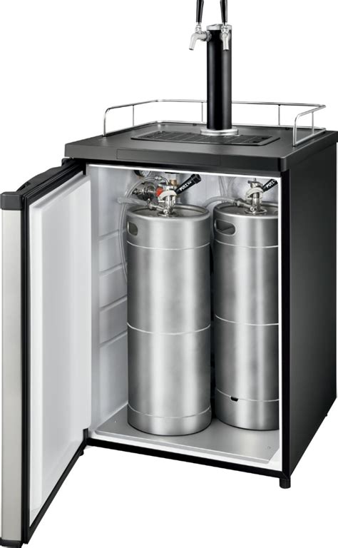 Insignia 56 Cu Ft 2 Tap Beverage Cooler Kegerator Stainless Steel