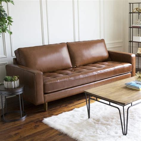 10 Affordable Leather Couches 2021 Decor Hint