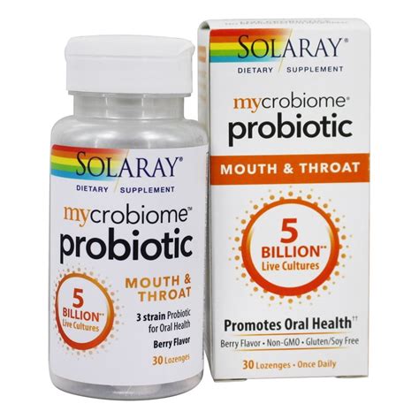 Solaray Mycrobiome Probiotic Mouth And Throat Formula 5 Billion Cfu