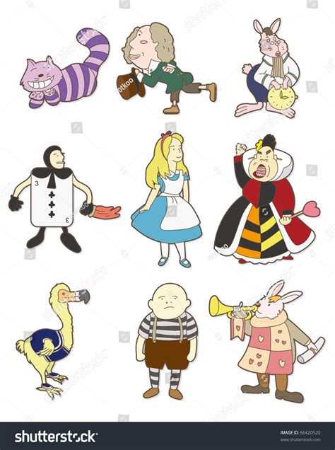Cartoon Alice Wonderland Stock Vector 66420520 Shutterstock