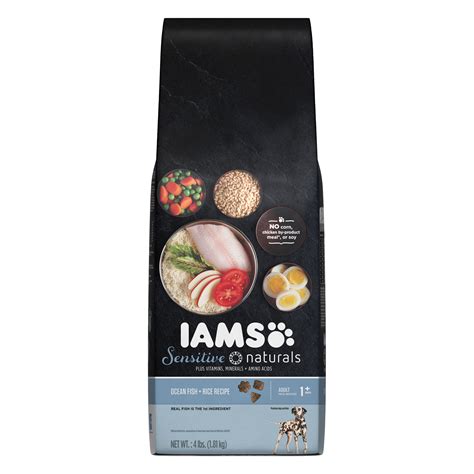 Promotes healthy digestion and immunity with a tailored blend of wholesome fibers. Iams Sensitive Naturals Adult Ocean Fish And Rice Recipe ...