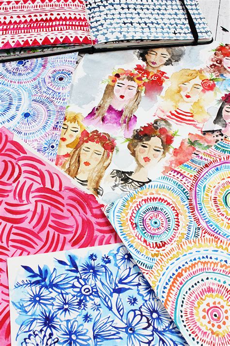 alisaburke: watercolor doodles GIVEAWAY!