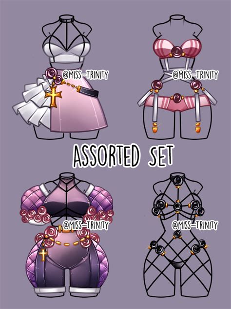 assorted clothing adopt [1 out of 4 left] by miss trinity on deviantart manga clothes drawing