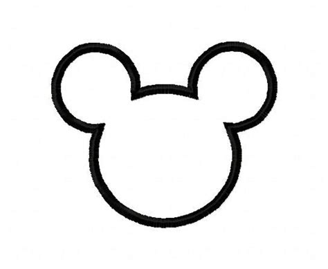 Mickey Mouse Ears Outline - ClipArt Best