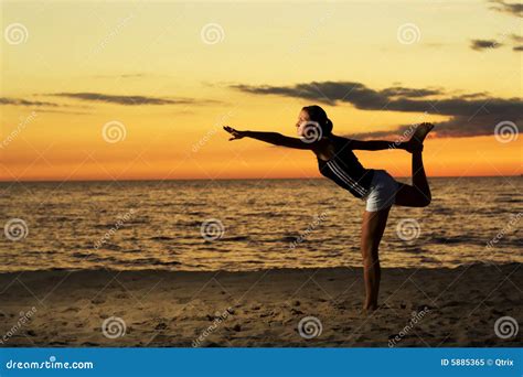 Fitness On The Beach Stock Image Image Of Solitude Health 5885365