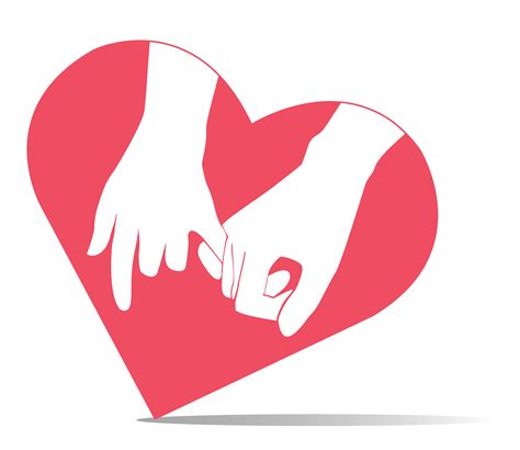 Pinky Promise Hand Holding In Heart Shape Vector 533250 Vector Art At
