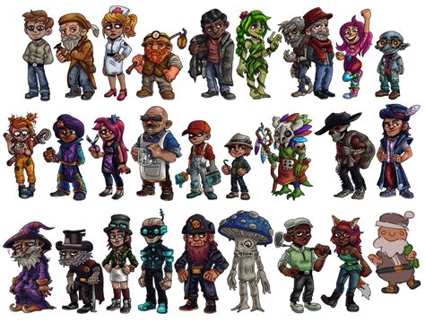 I Drew The Entire Lineup Of Npcs In Terraria Over The Course Of Several