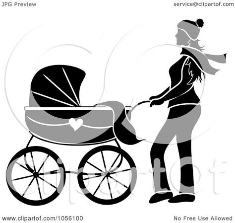Baby Carriage Silhouette Clip Art At Getdrawings Free Download