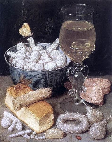 Still Life With Bread And Confectionary By Georg Flegel Canvas Art