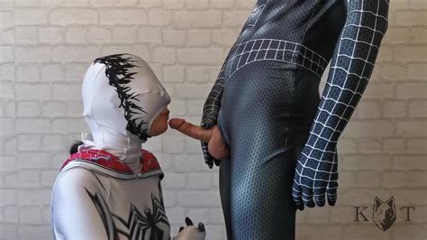 Gwen Stacy Venom Throat Fucked Cosplay Gagging And Spitting
