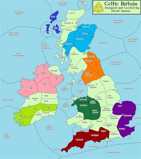 Celtic Tribes The Brigantes The Map For The Celtic Britain Variant