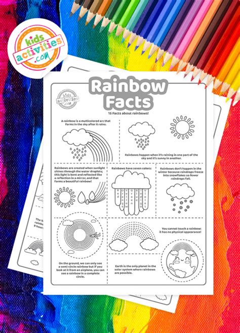 15 Fun Facts About Rainbows For Kids Free Printable