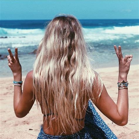 Cafe • Organic On Instagram “beached Out And Salty The Salty Blonde ” Surf Hair Beach Blonde