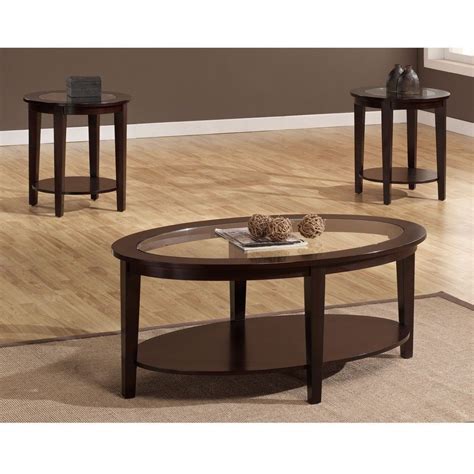 0.00d x 0.00h x 0.00w. Traditional 3-piece Coffee and End Table Furniture Set ...