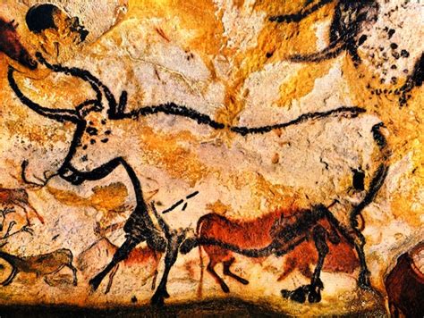 The best examples exist in (now famous) cave paintings in western europe, created during the paleolithic period. Cavemen Were Much Better At Illustrating Animals Than Artists Today | Science | Smithsonian