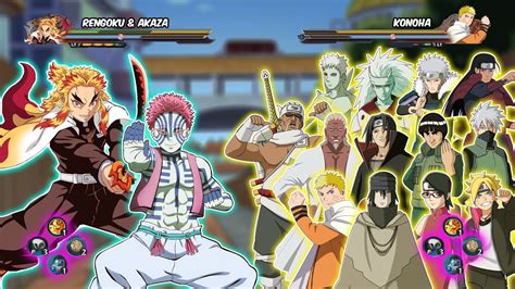 RENGOKU & AKAZA VS SEMUA NINJA KONOHA | Naruto Storm 4 MOD - YouTube