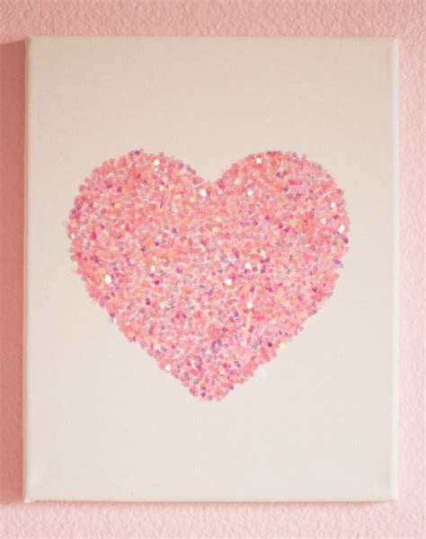 10 Easy Glitter Wall Art Diys