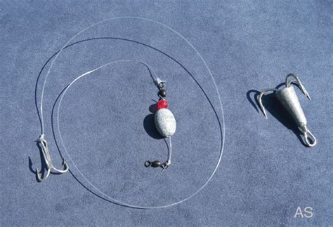 Bunker Snagging Rigs For Striped Bass Fishing
