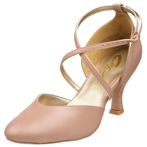 Dance Shoes Capezio Womens Br09 X Strap 25 Flared Heel Shoe