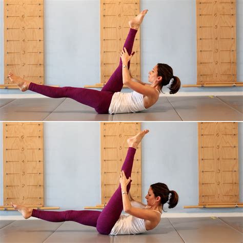 Single Straight Leg Stretch Pilates Ab Workout Series Of Five